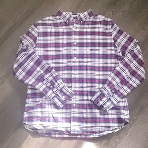 Hawker Rye Plaid Vintage Oxford Long Sleeve Shirt Regular Fit Mens Large